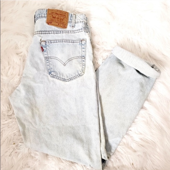 Levi's Denim - 80’s-90’s vintage Levi’s distressed high rise jean
